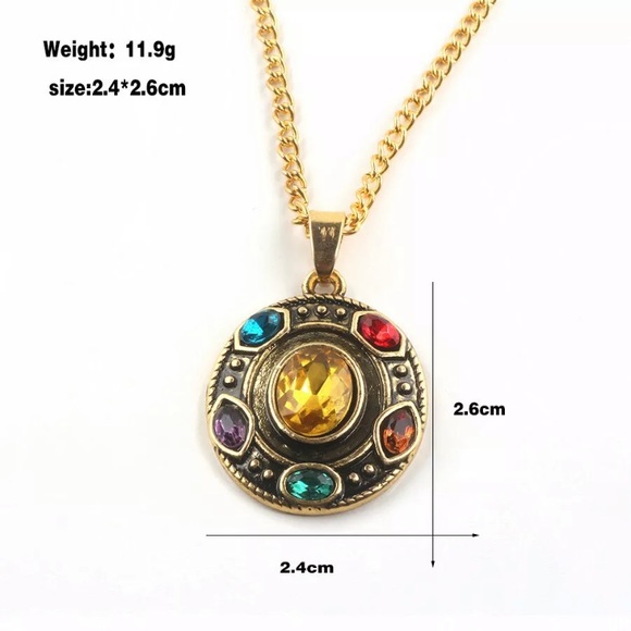 Handcrafted Other - Avengers 4 Thanos Infinity Stones Soul Necklace